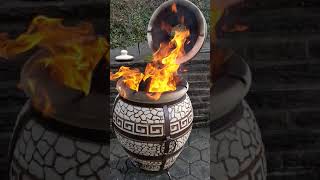 Tandoori Grill anfeuern und regulieren