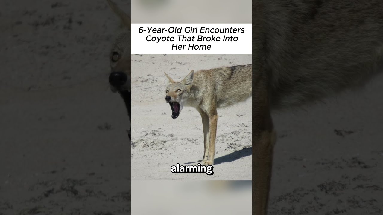 6 Year Old Girl Encounters Coyote That Broke Into Her Home