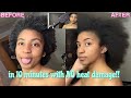 HOW TO: safely wash, detangle, and blow dry natural 4C hair + length check