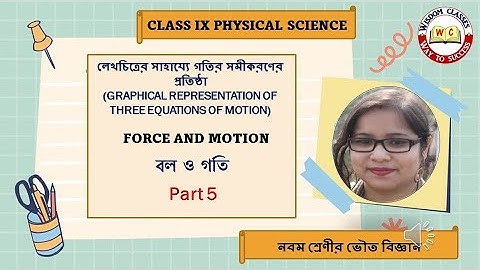 Graphical Representation of Equations of Motion (লেখচিত্রের সাহায্যে গতির সমীকরণের প্রতিষ্ঠা) | গতি