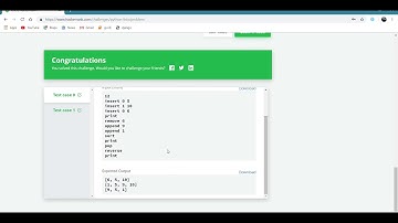 Lists|| HackerRank PYTHON||