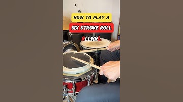 How to play a Six Stroke Roll (Must Know Rudiment!) #drums