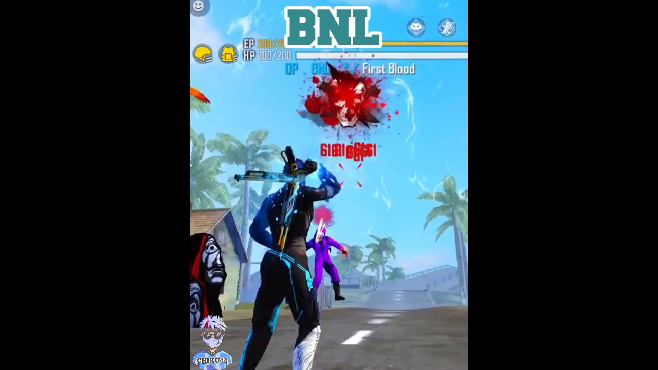 BNL & GAME PLAY ATTITUDE BOY 😈 STATUS BNL VS B2K MOMENT FAST HEADSHOT ONETAP GAMEPLAY # short