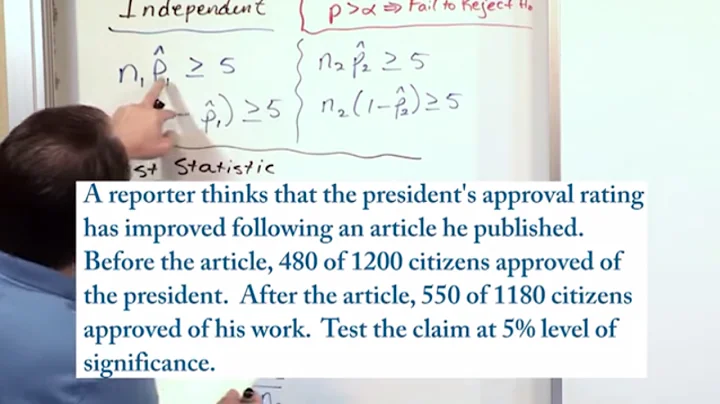Lesson 9 - Hypothesis Testing - Two Proportions - Large Independent Samples, Part 2