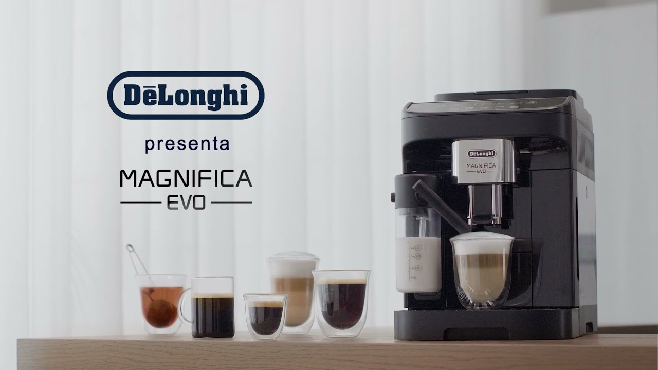 Cafetera superautomática De'Longhi Magnifica S Smart ECAM250.31.SB,  Molinillo integrado, Con vaporizador, 4 recetas, 15 bares, Plata