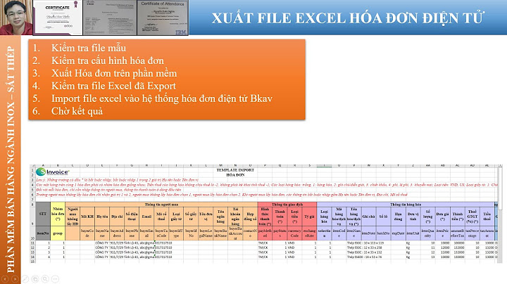 Mẫu hóa đơn điện tử excel