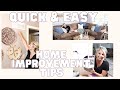 QUICK AND EASY HOME IMPROVEMENT TIPS