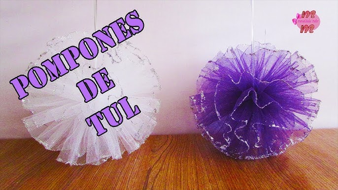 Los pompones de tul, el DIY para tus guateques de verano - TIENDAMERCERIA