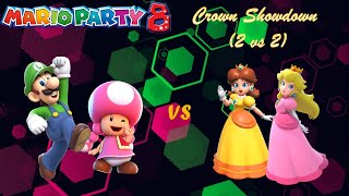 Mario Party 8 - Crown Showdown (2 vs 2) - Luigi (me) and Toadette vs Peach and Daisy