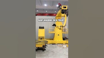 MASSIVE Machine on a Track! 🚂 Heavy-Duty Automation Power!#evsrobot #track #rail #factory #robot