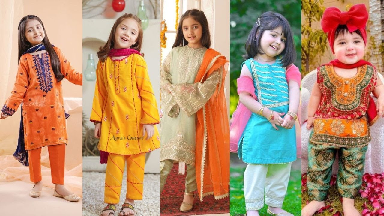 Baby Girl Fancy Dresses for Eid 2023 Little girl Fancy Eid Dress ideas