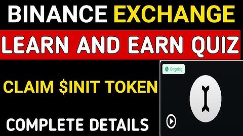 BINANCE LEARN AND EARN OFFER|INITA QUIZ ANSWER|BINANCE NEW OFFER|BINANCE QUIZ ANSWER