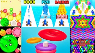 man runner 2048 max level/fruit merge master game/mob control gameplay/Color sort 3d/Bubble shooter screenshot 3