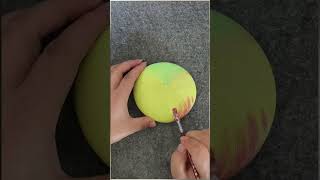 3D Rock Painting Art 🎨🍎🍎 #art #artist #painting #apple #diy #rockart