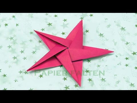 basteln zu Weihnachten: Sterne basteln - Origami Sterne falten