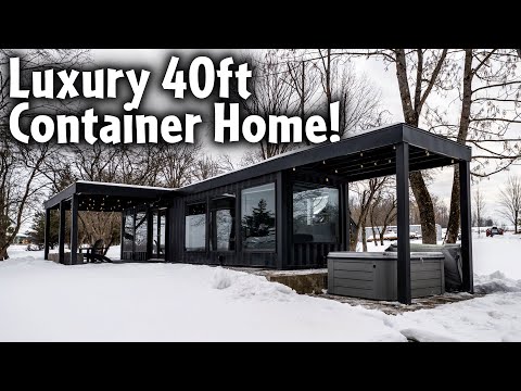 Modern Luxury Shipping Container Home Airbnb full tour!