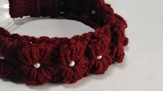 كروشية سورتيت/ربطة للشعر/توكة/بندانة بغرزة جديدة تركي حلوة جدااااا Crochet head band