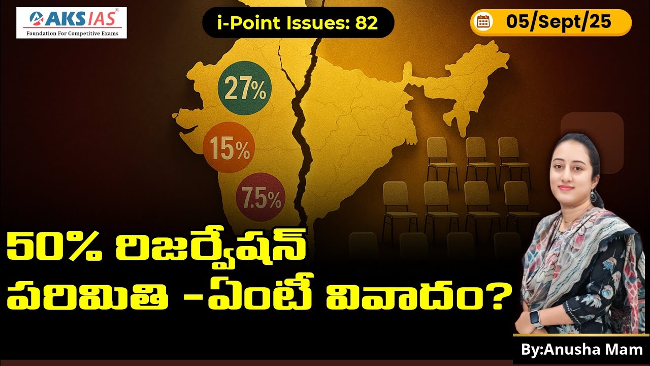 ⚖️ 50% Reservation Cap Explained | Indra Sawhney, EWS Quota, Caste Census & UPSC Polity GS-2