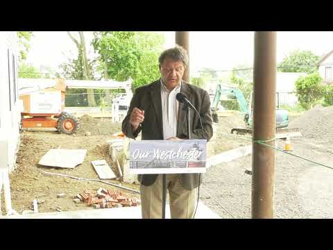 CE George Latimer Gives Covid-19 Briefing from Phase 1 Construction Project Site
