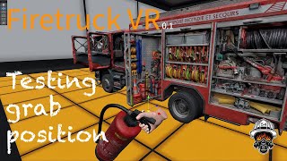 First tangible object in Firetruck VR