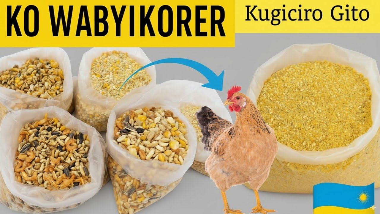 Uko wakora ibiryo by’inkoko 100kg bifite 19% proteyine | Pearson’s Square Method