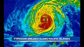 Typhoon Sinlaku tears through Northern Mariana Islands