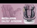 Daliya kindersitz rotazione 036 kg  installation mit isofix und top tether  gruppe 0 rckwrts