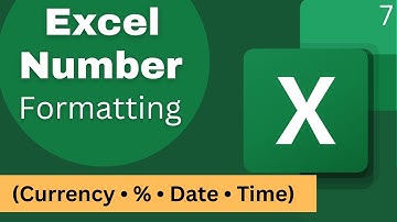 Excel Number Formatting Tutorial | Currency, Percentage, Date & Time | Full Course Online