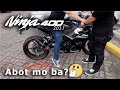 Ninja 400 2021 Seat height | Abot ba ng 5ft 2in? | How to lower the seat?