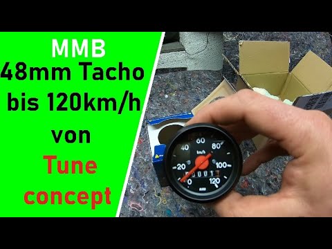 Simson Tuning unboxing 48mm MMB Tacho bis 120km/h von Tuneconcept  NabentachoantriebGPS CO2radtechnik 