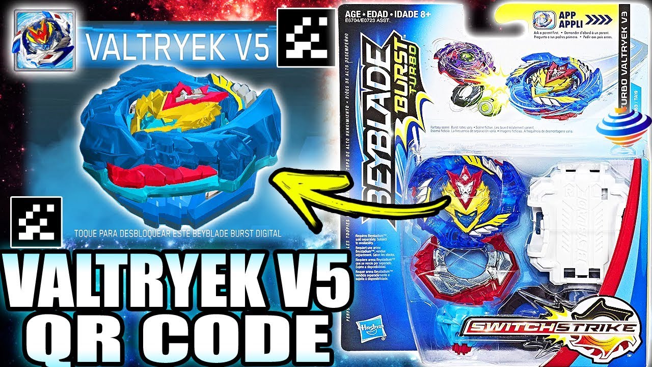 VALTRYEK V5 QR CODE + ALL VALTRYEKS BEYBLADE BURST TURBO APP - YouTube