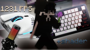 [Shaders + 1000 FPS] Lofi Keyboard + Mouse ASMR Sounds | Hypixel Bedwars