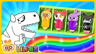 Download Lagu [영어] 티라노 몸 색깔이 없어졌어요! | 무지개 티라노사우루스 | 공룡 색칠 | 빨간색? 주황색? 노란색? | 단어 놀이 | 니니키즈 NINIkids MP3