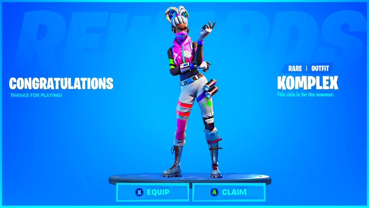 How To Get KOMPLEX SKIN and SUMMER SMASH REWARDS in Fortnite Battle Royale! YouTube