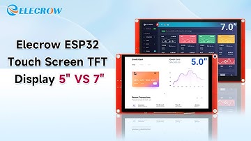 Elecrow CrowPanel ESP32 Touch Screen TFT Display 5" VS 7" || LVGL Demo