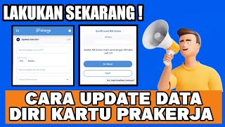 TERBARU CARA UPDATE DATA DIRI KARTU PRAKERJA || Cara Perbaiki Data Kartu Prakerja
