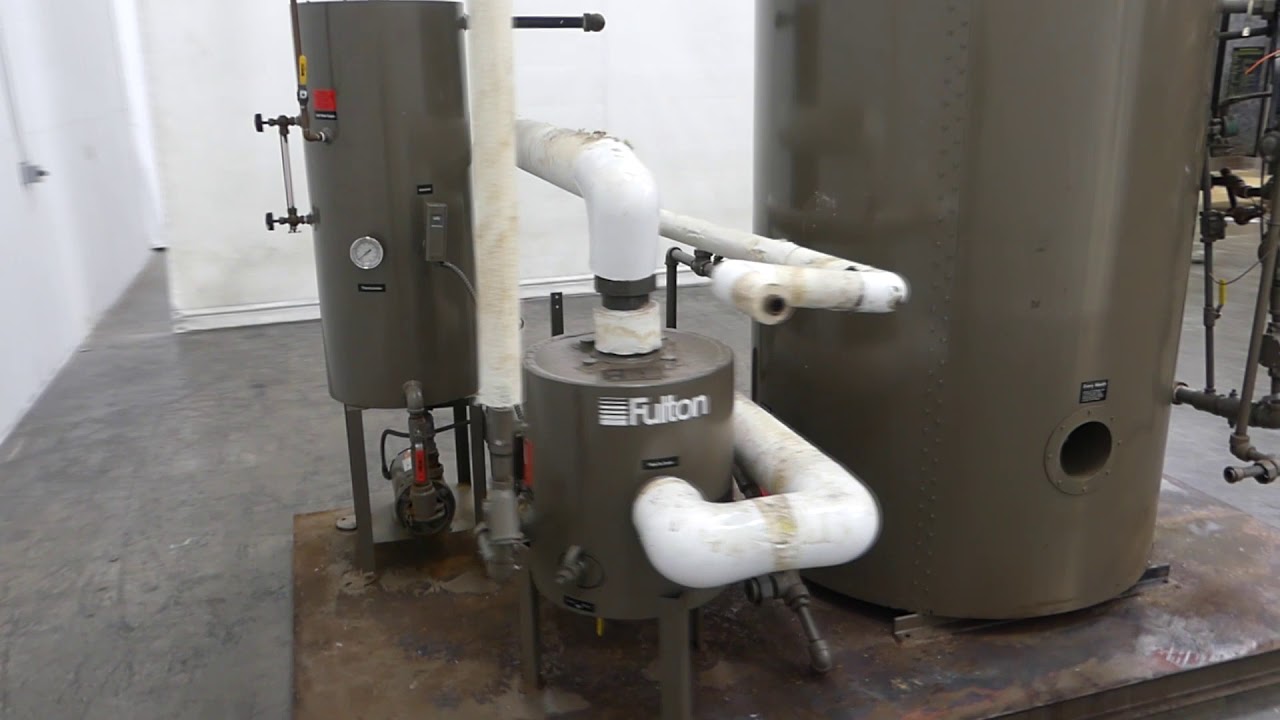Fulton ICS30 Fuel Fired Vertical Steam Boiler YouTube