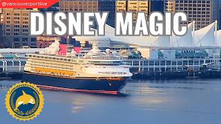 LIVE: Disney Magic and Silver Whisper cruise ships in Vancouver BC