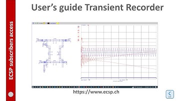 Best online circuit simulator www.ecsp.ch: The transient recorder function [online simulator]