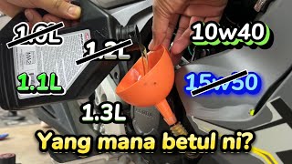 RSX / RS150R cara tukar minyak hitam yang sebenar