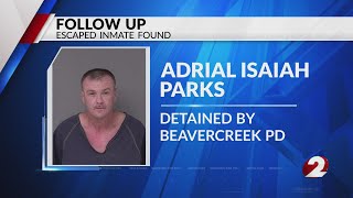 Escaped inmate found by Beavercreek Police Department
