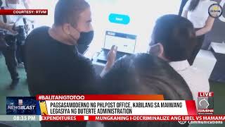 SMNI: Pagsasamoderno ng PHLPost Office, kabilang sa maiiwang legasiya ng Duterte administration