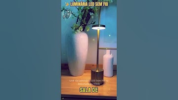 ✨ Luminária LED Sem Fio: Transforme Sua Casa com Estilo e Praticidade!