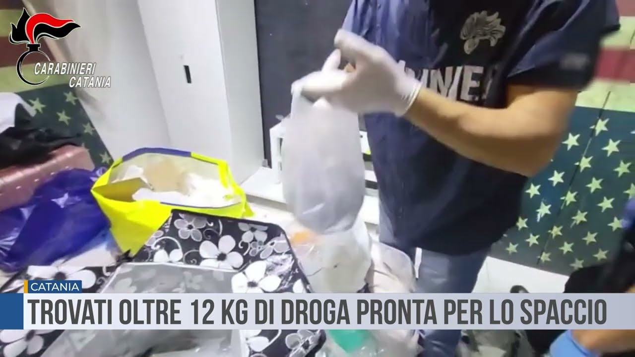 Catania. Trovati oltre 12 kg di droga pronta per lo spaccio