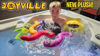 Unboxing New Joyville Plushies in the Hot Tub!