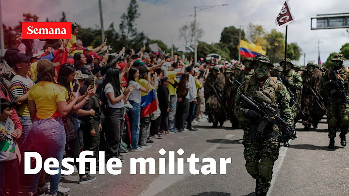 Inicia el desfile militar del 20 de Julio