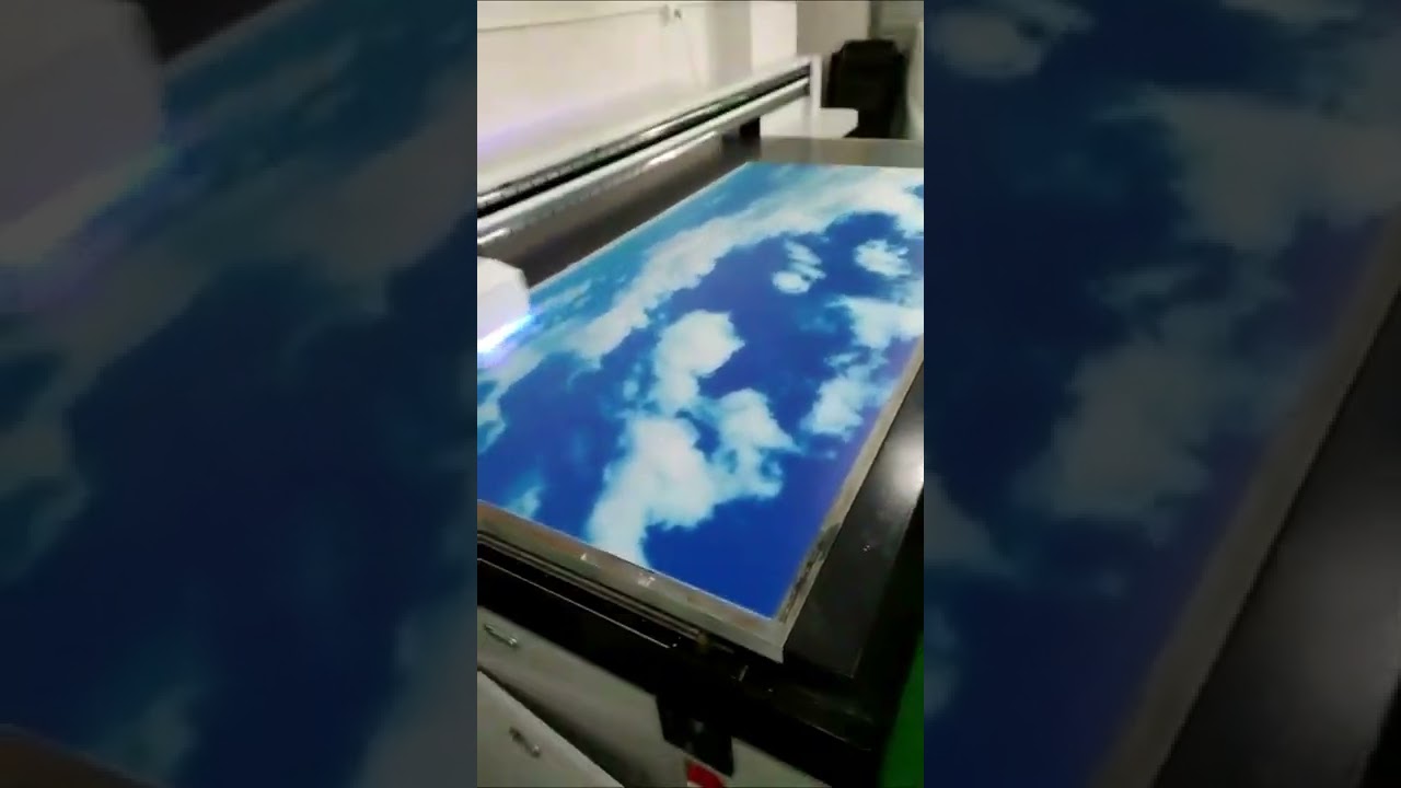 LED blue sky and white cloud panel light