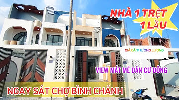 NHÀ MỚI GẦN BÌNH CHÁNH GIÁ RẺ DIỆN TÍCH LỚN ĐƯỜNG Ô TÔ SÂN ĐẬU Ô TÔ SÁT ĐINH ĐỨC THIỆN