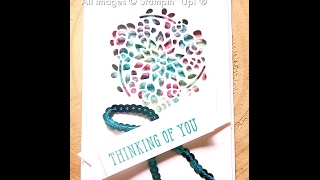 Window Box Thinlit Die Card with Sponge Dauber Background