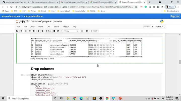 4. Working with Apache Spark Dataframe